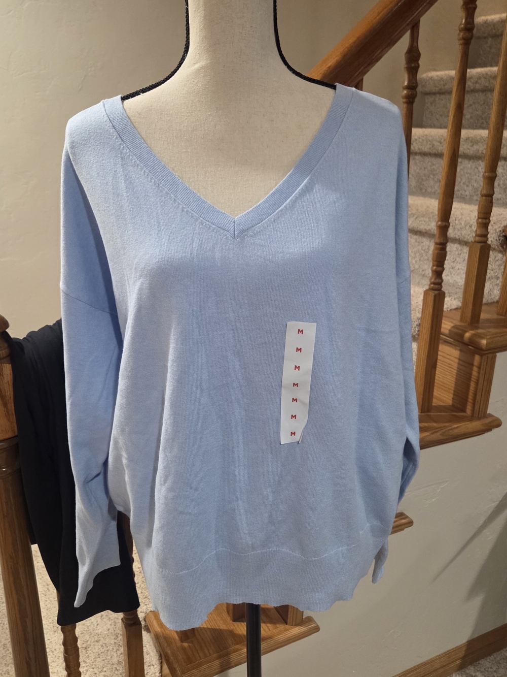 Old Navy Pale Blue V-Neck Sweater
